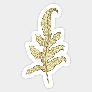 Pastel leaves Sticker